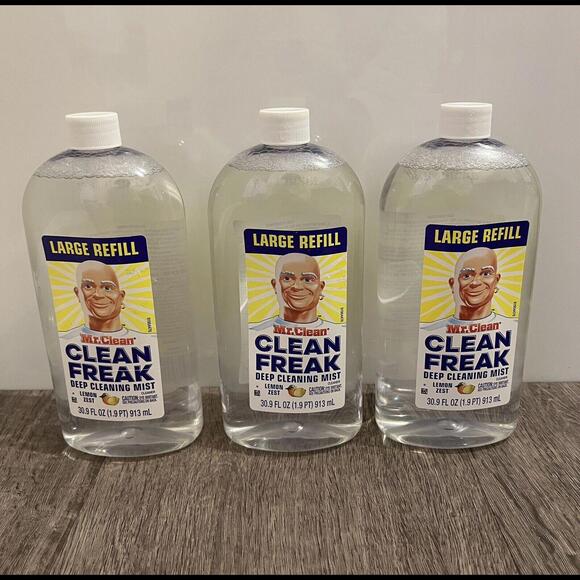 Mr. Clean Clean Freak Deep Cleaning Mist Lemon Zest Large Refill 30.9 Oz 3 Pack